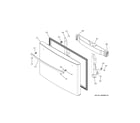 GE PYE22KMKDES freezer door diagram