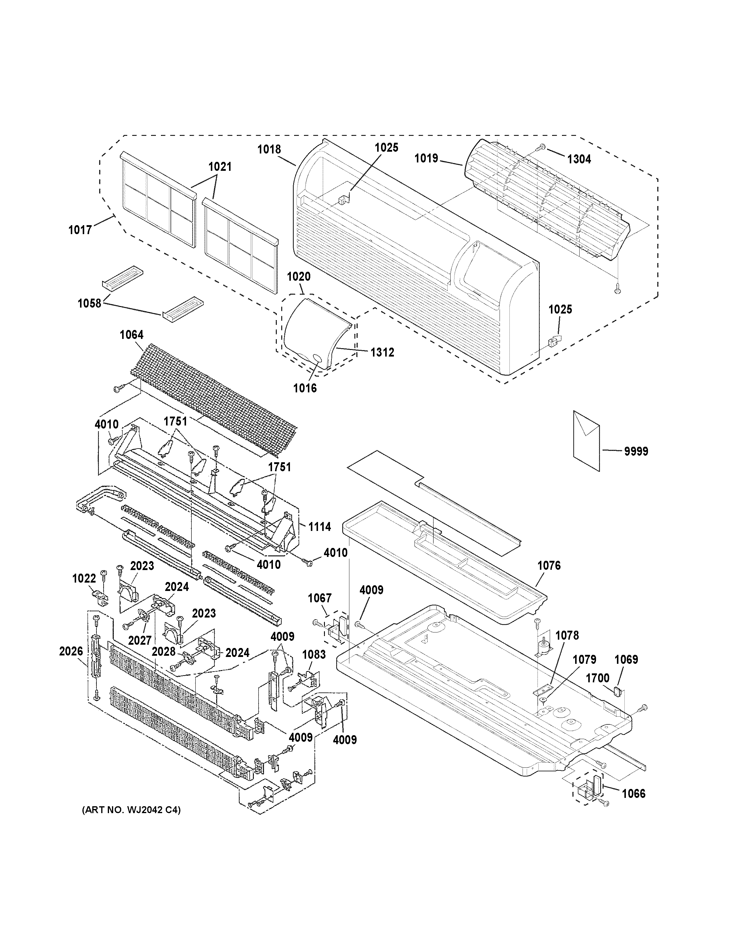 GRILLE, HEATER & BASE PAN PARTS