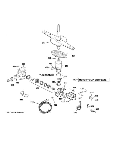 Motor-pump mechanism