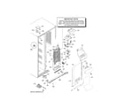 GE GSE23GGKECWW freezer section diagram