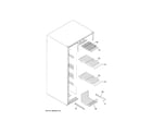 GE GSE23GGKECWW freezer shelves diagram