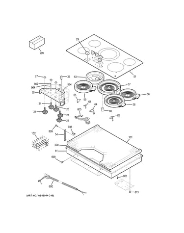 Control panel & cooktop
