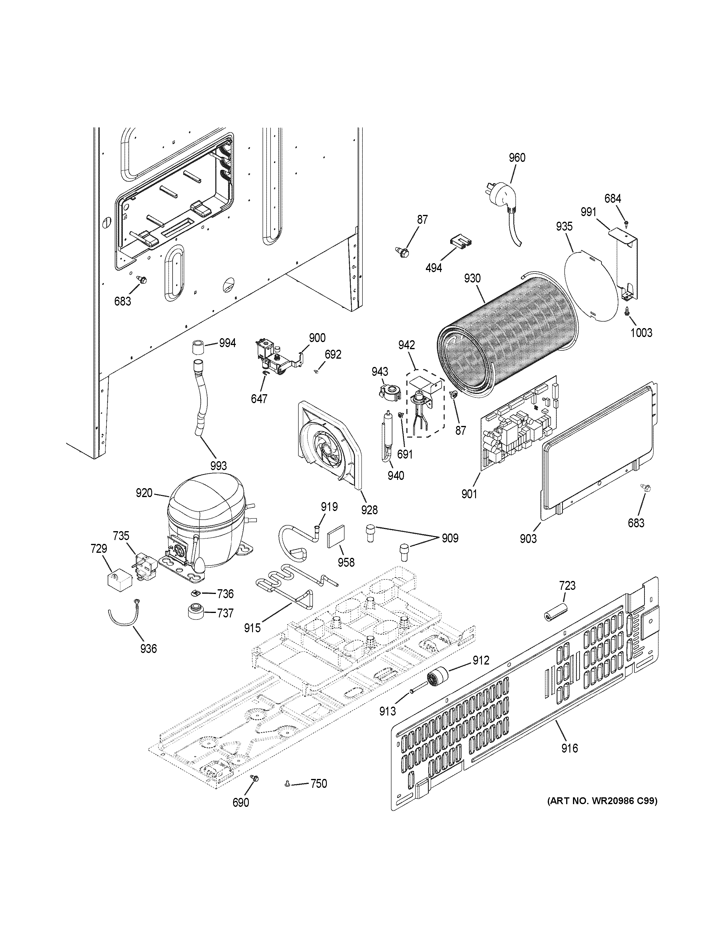 Machine compartment