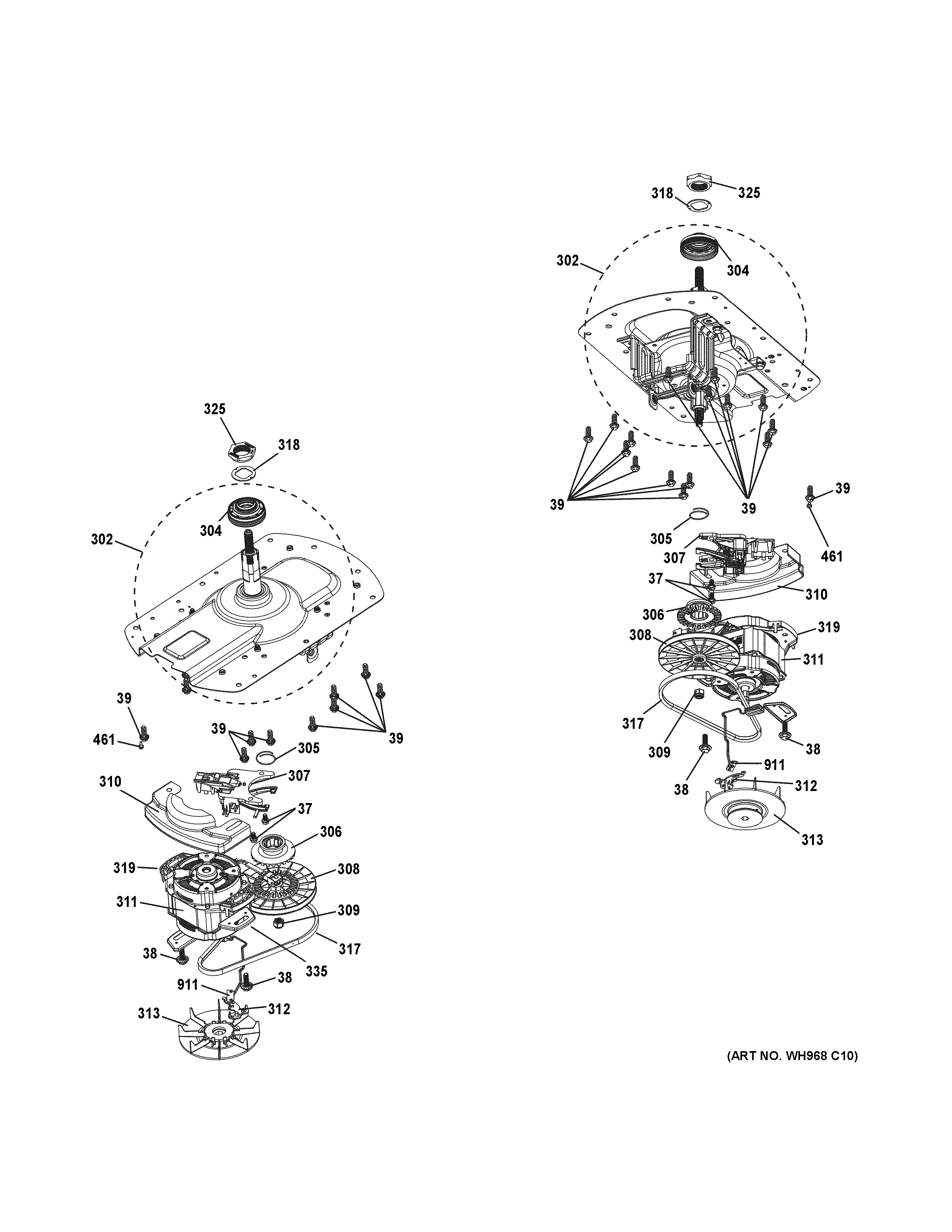 Motor & drive assembly