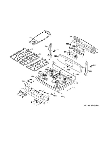 Control panel & cooktop