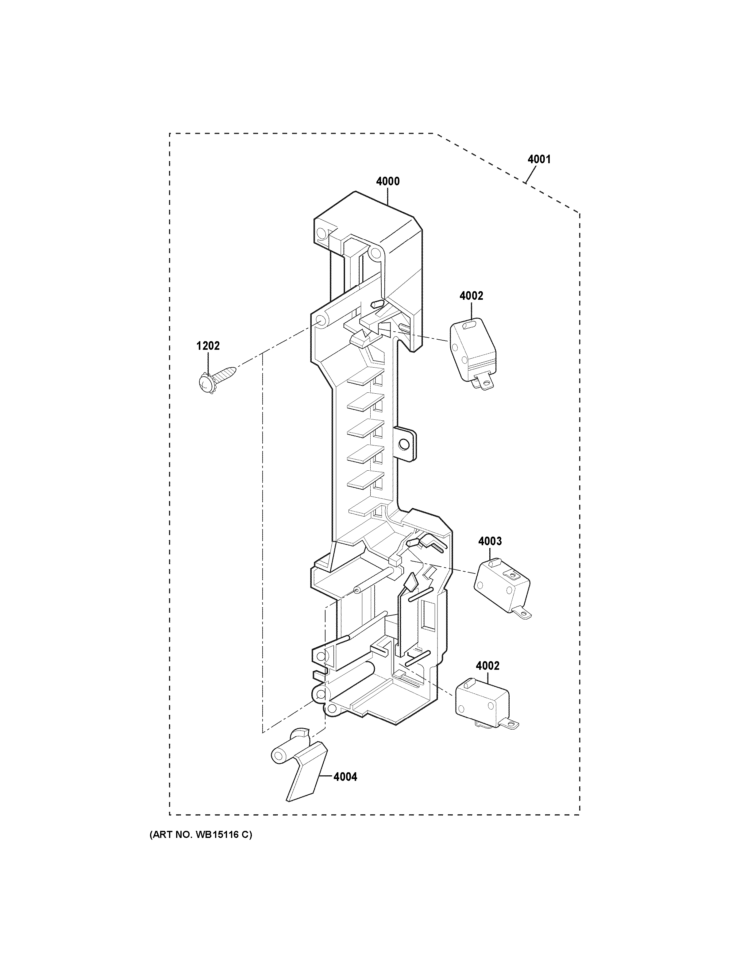 Latch board parts