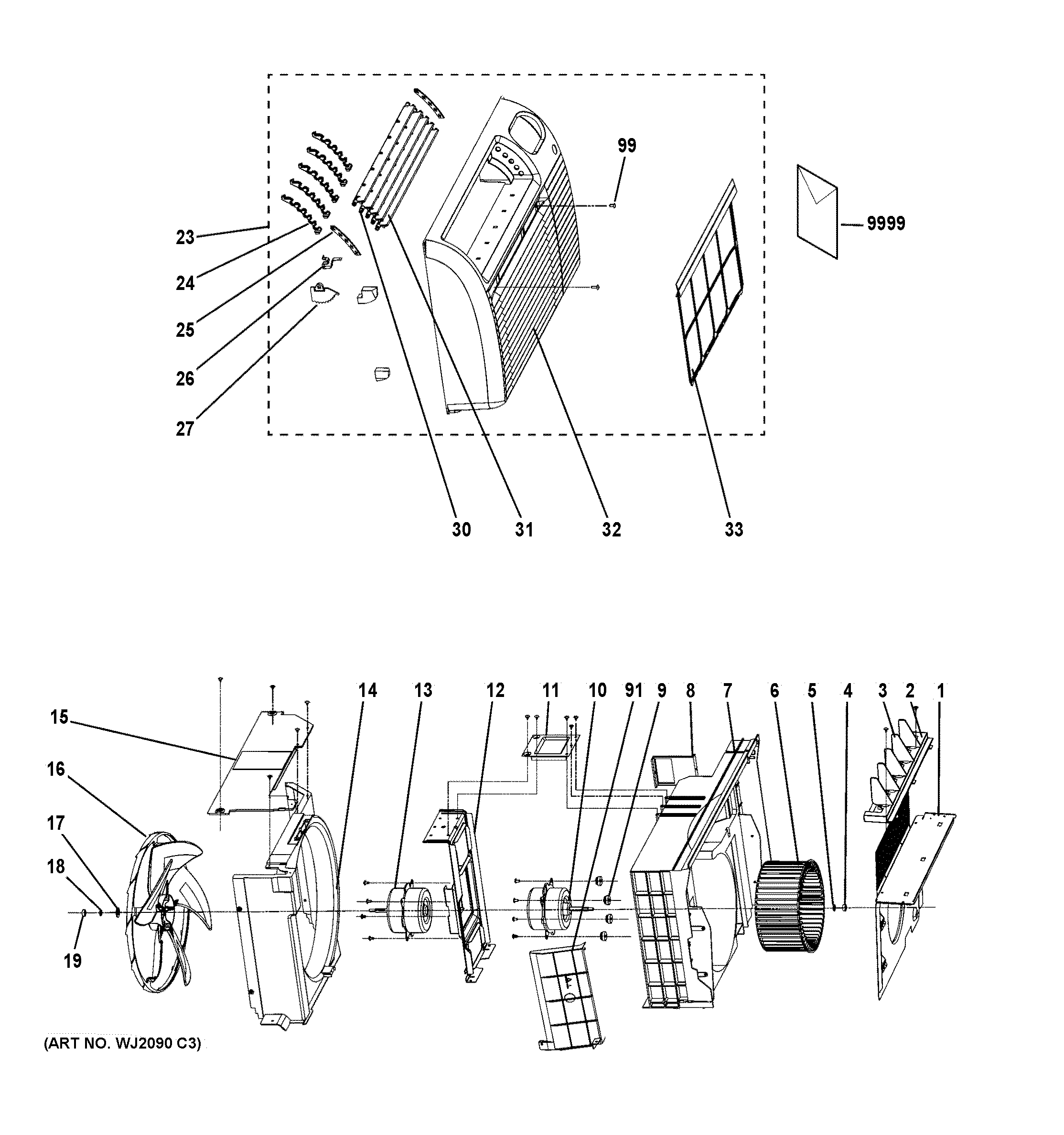 Grille & chassis parts