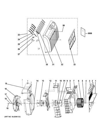 Grille & chassis parts