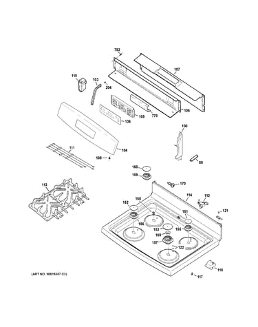 Control panel & cooktop