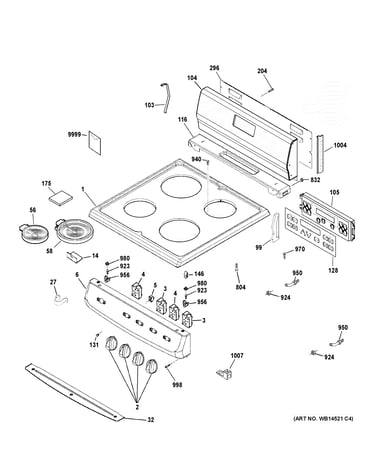 Control panel & cooktop