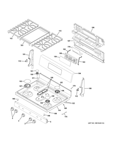 Control panel & cooktop