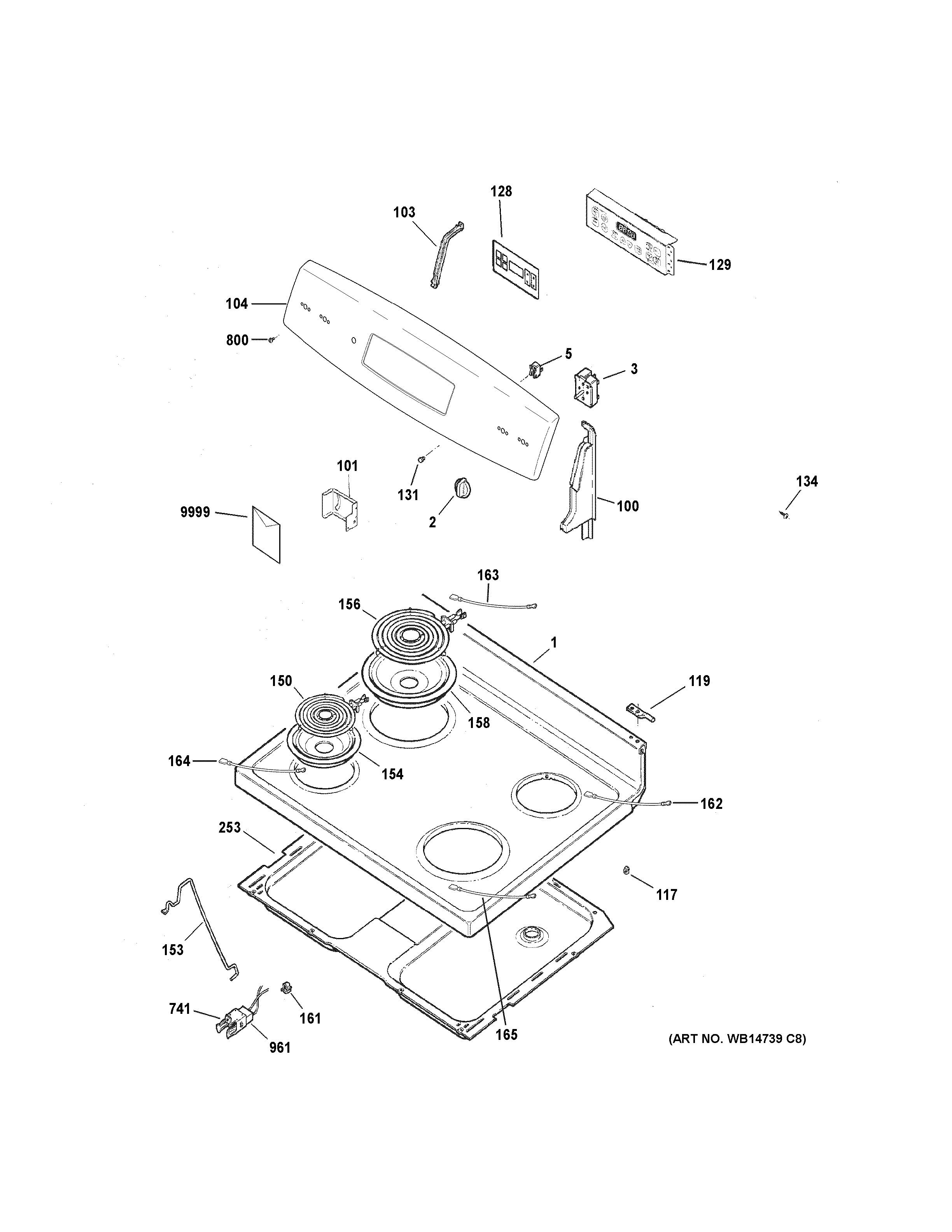 CONTROL PANEL & COOKTOP