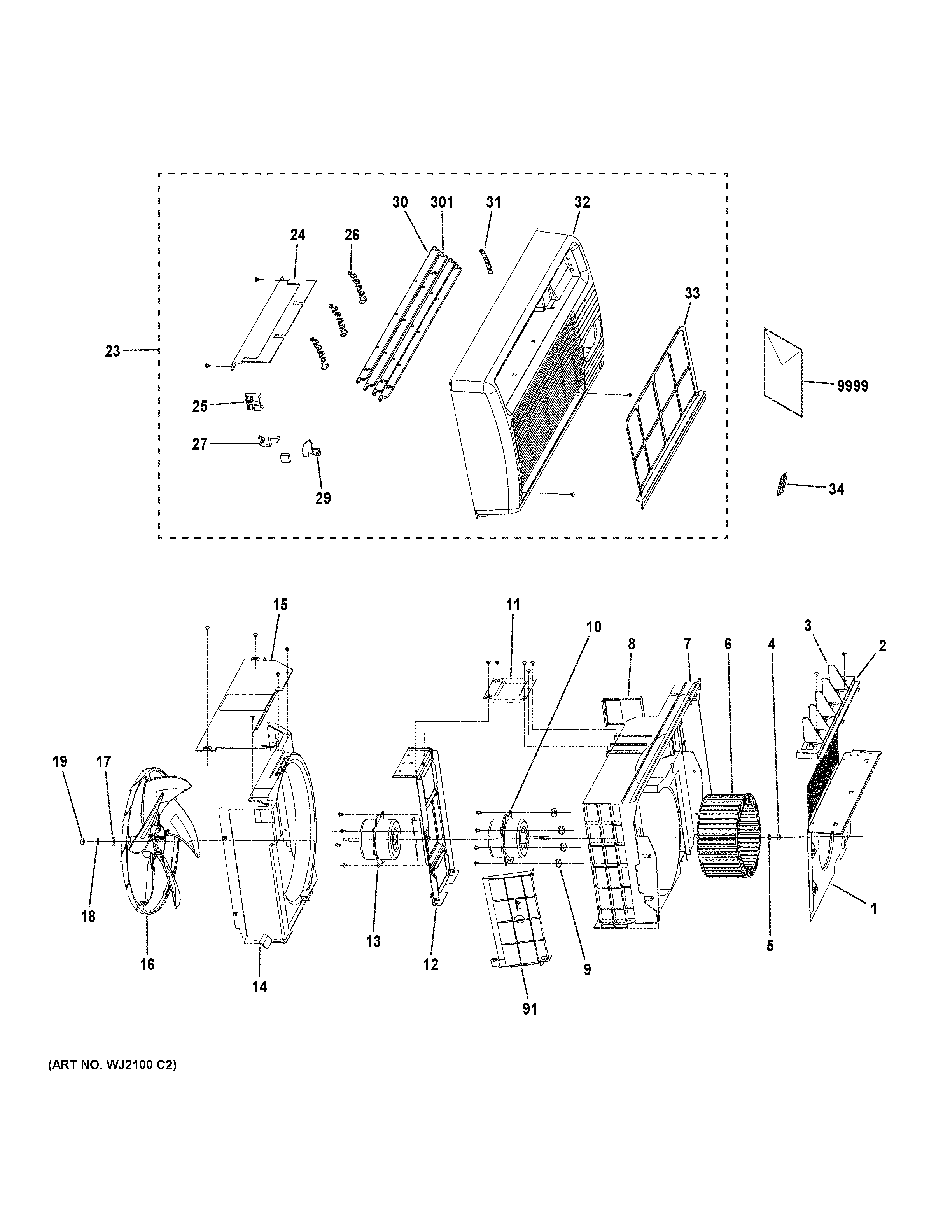 Grille & chassis parts