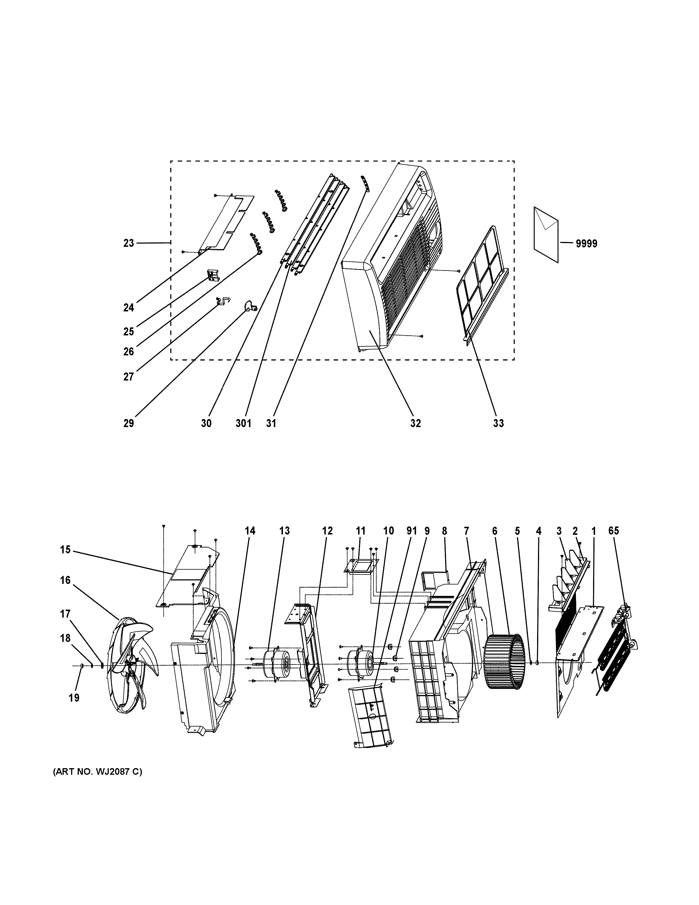 Grille & chassis parts