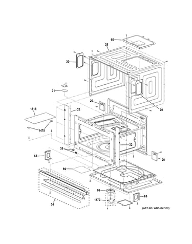 Oven cavity parts