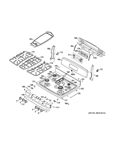 Control panel & cooktop