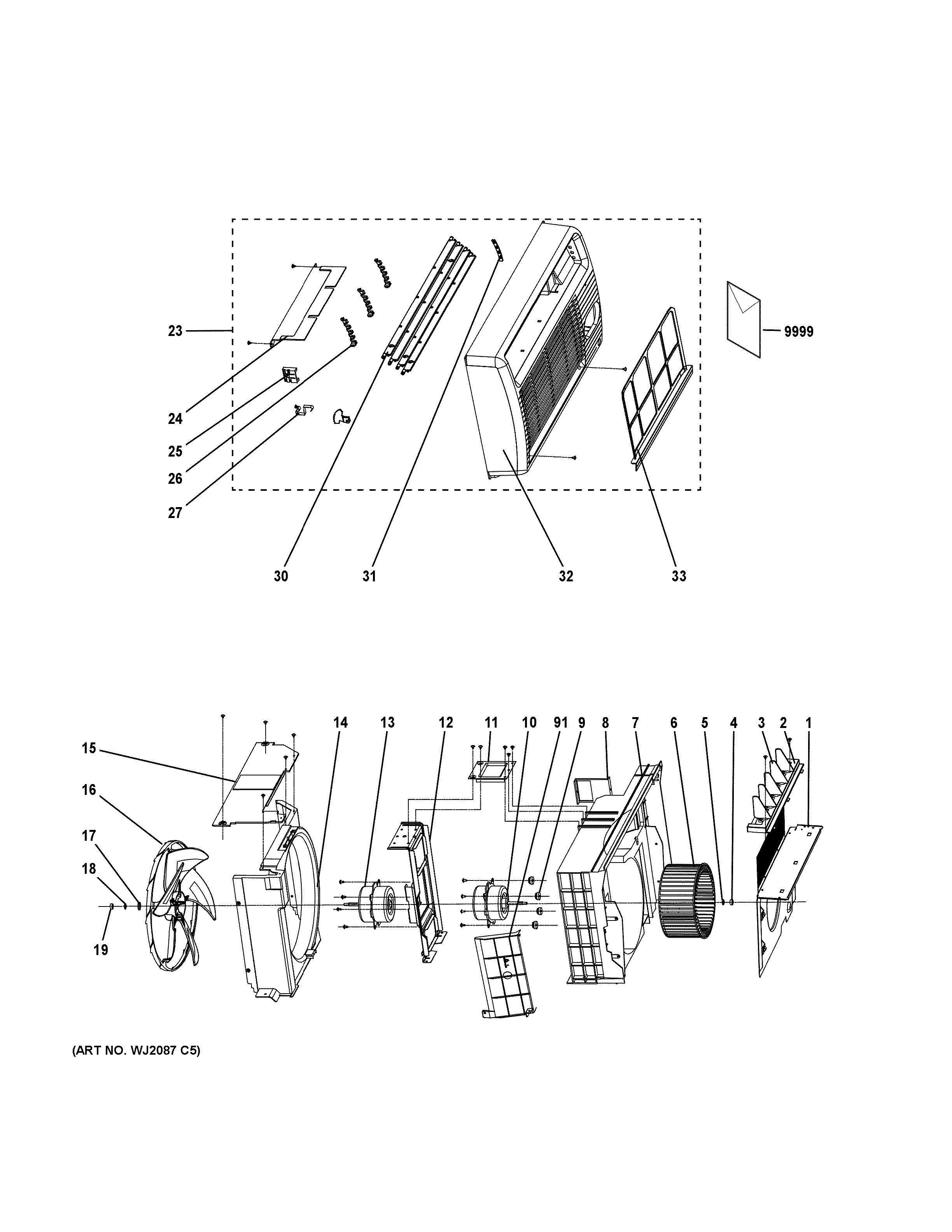 Grille & chassis parts