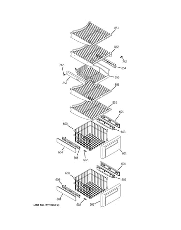 Freezer shelves
