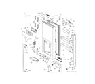 GE PYE22PSKGSS dispenser door diagram