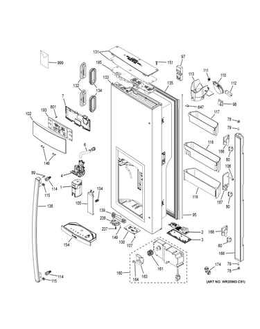 Dispenser door