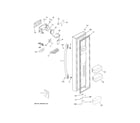 GE GSS23HGHECWW freezer door diagram