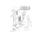 GE GSS23HGHECWW freezer section diagram