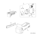 GE PFSS9SKYBSS ice maker & dispenser diagram