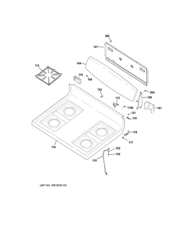 Control panel & cooktop