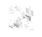 GE AEM06LVQ1 grille & chassis parts diagram