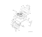 Hotpoint RA824DD1WW control panel & cooktop diagram