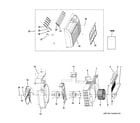 GE AJCQ10DCDH5 grille & chassis parts diagram
