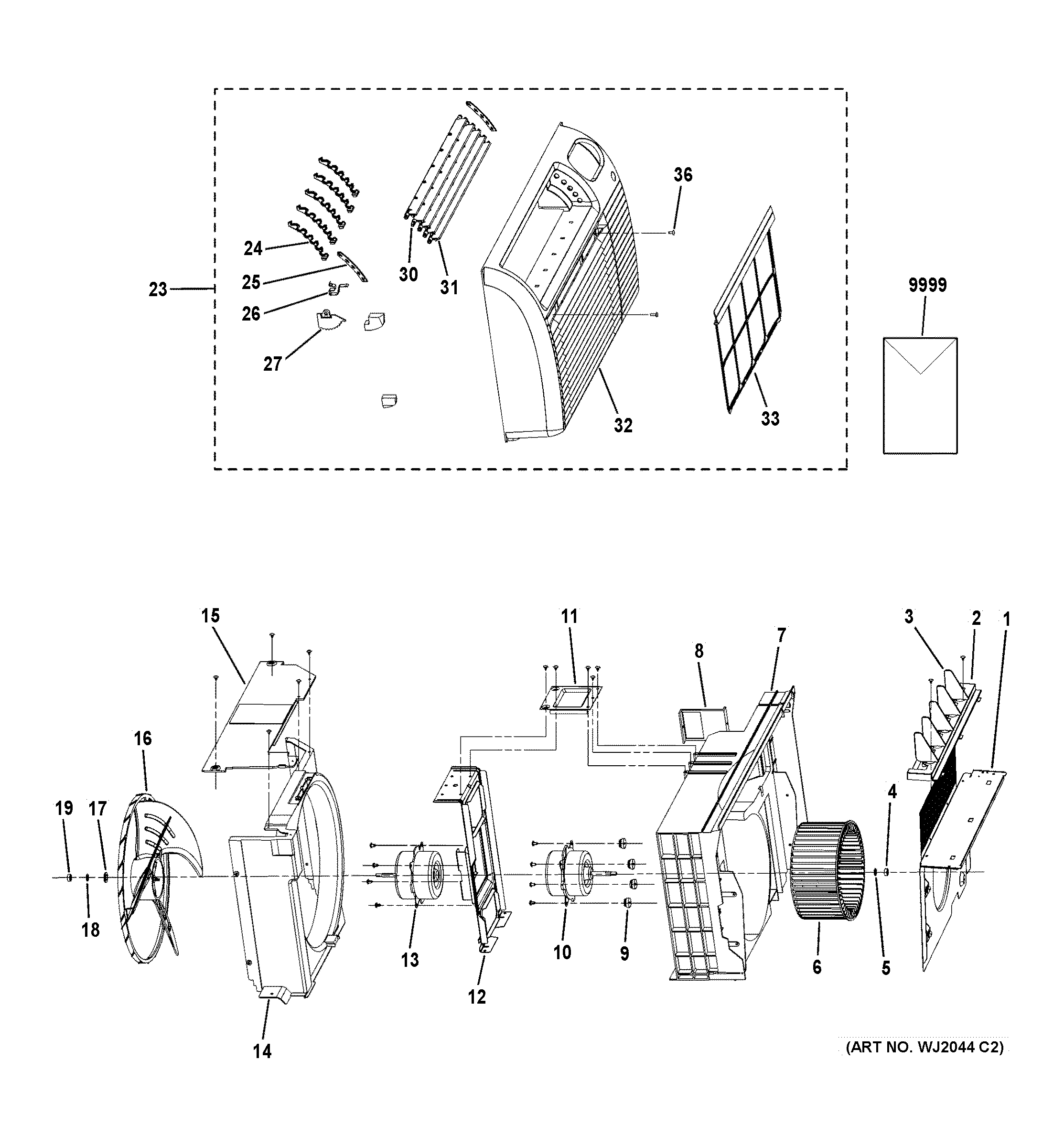 Grille & chassis parts