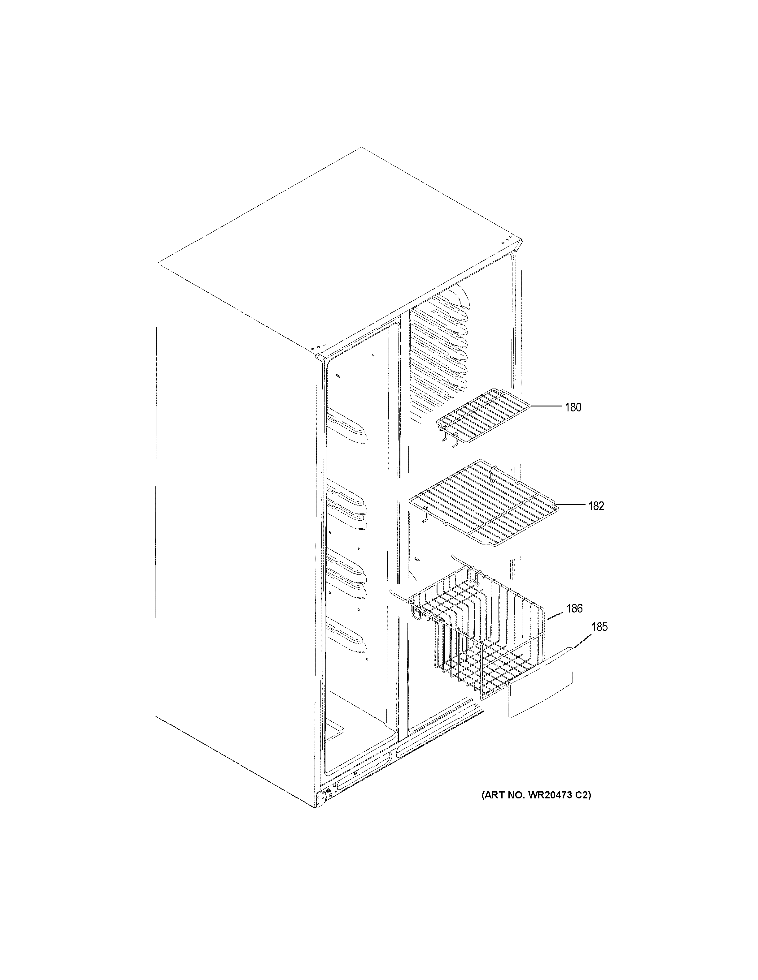 Freezer shelves