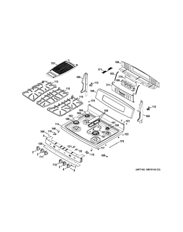 Control panel & cooktop