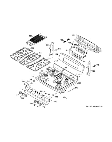 Control panel & cooktop