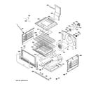 GE PGB995SET1SS lower oven diagram