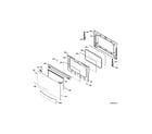 GE PGB995SET1SS lower door diagram