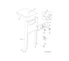 GE UCG1600LBB cabinet & control parts diagram