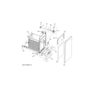 GE UCG1600LBB container parts diagram