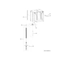 GE UCG1600LBB powerscrew & ram parts diagram