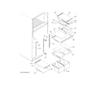 GE GIE18ISHGRSS fresh food shelves diagram