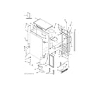 GE ZDIC150WBBC cabinet, liner & door parts diagram