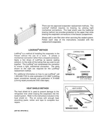 Evaporator instructions