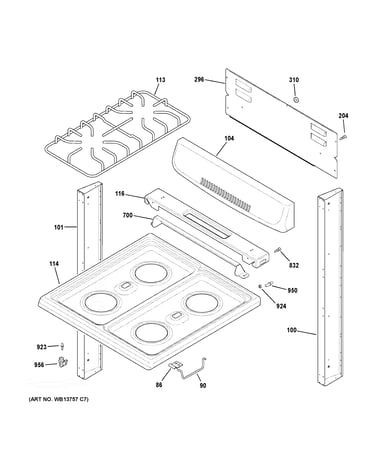 Cooktop parts