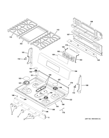 Control panel & cooktop