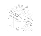 GE PGB911EEJ1ES gas & burner parts diagram