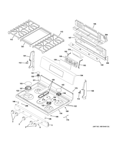 Control panel & cooktop
