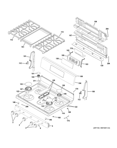 Control panel & cooktop