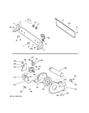 Backsplash, blower & motor assembly