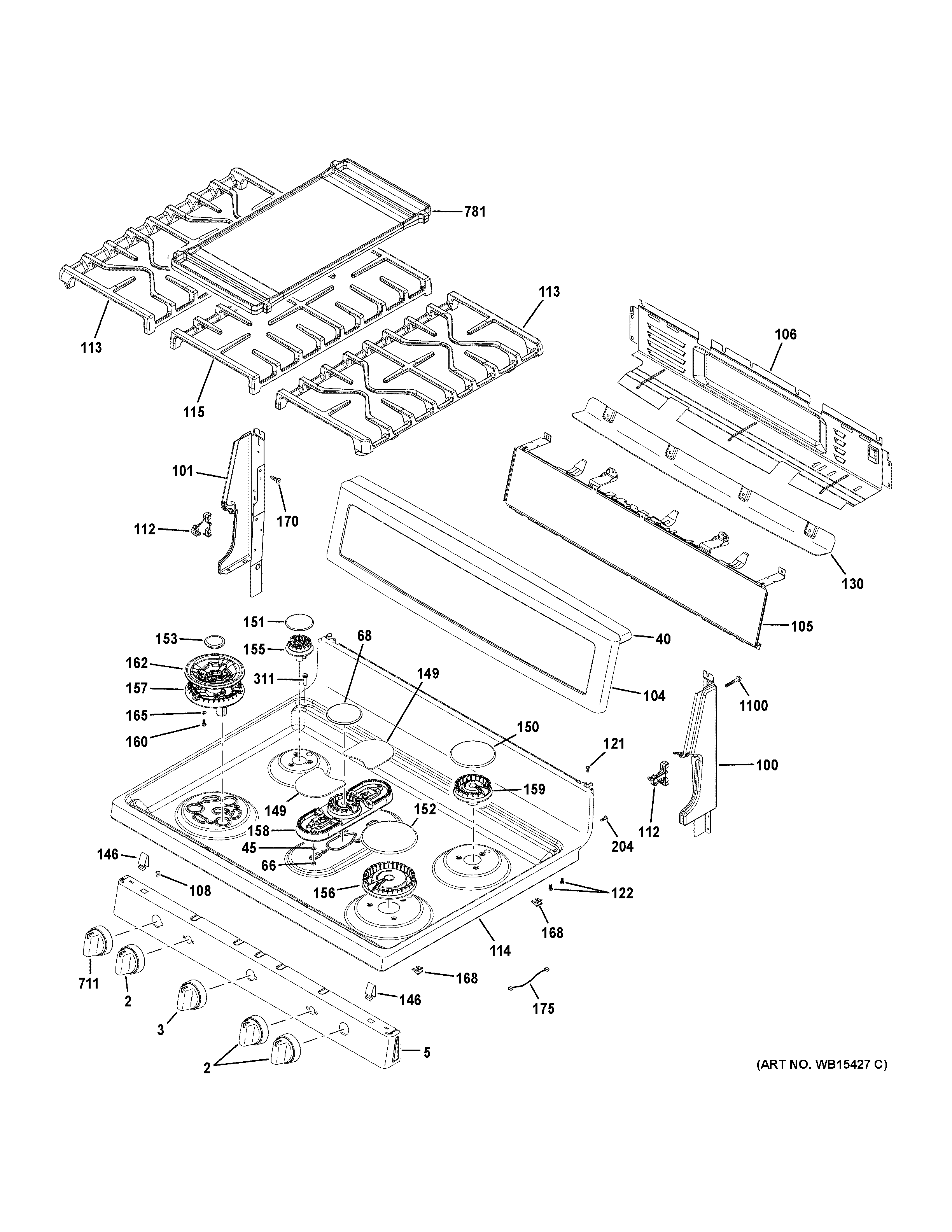 CONTROL PANEL & COOKTOP